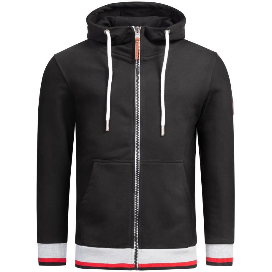 Alessandro Salvarini Alessandro Salvarini Sweatvest lichtgrijs / lichtrood / zwart -