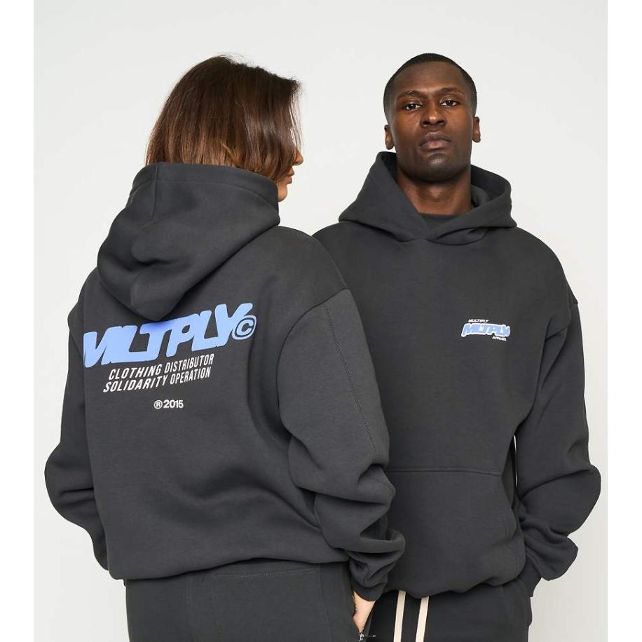 Multiply Apparel - Solidarity - Oversized hoodie in zwart Zwart
