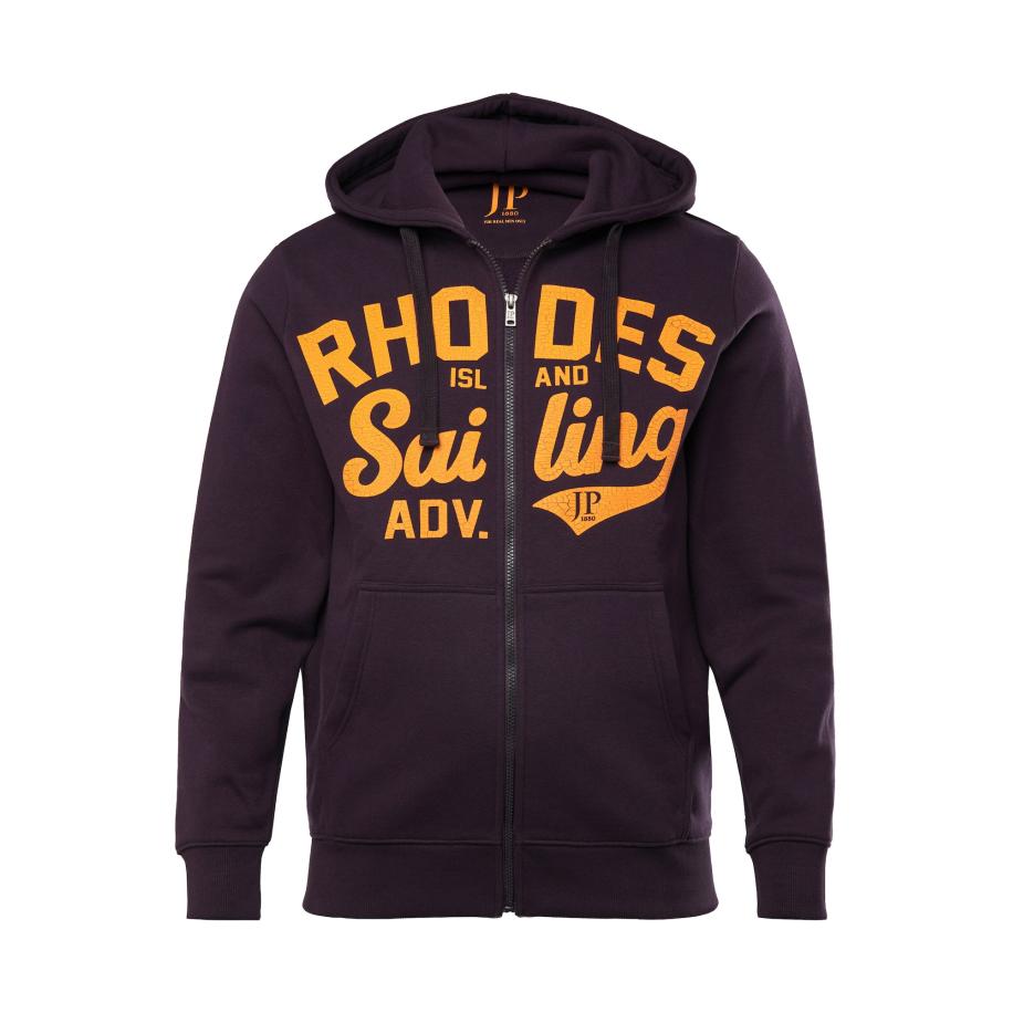 JP1880 JP1880 Sweatvest donkerlila / oranje -