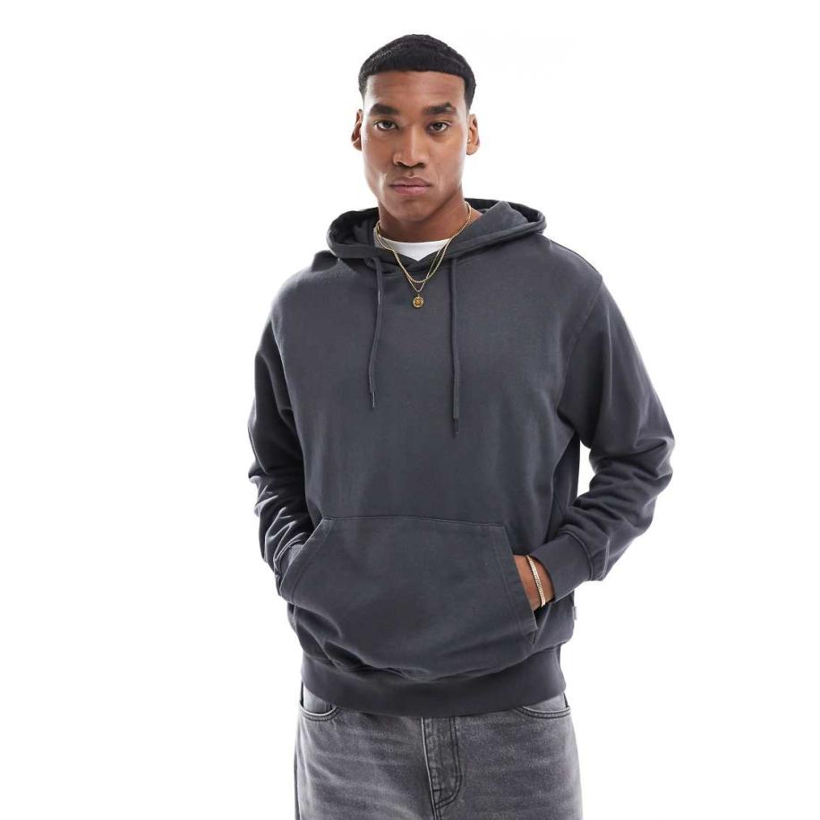 Jack & Jones - Super oversized hoodie in grijs met wassing Grijs