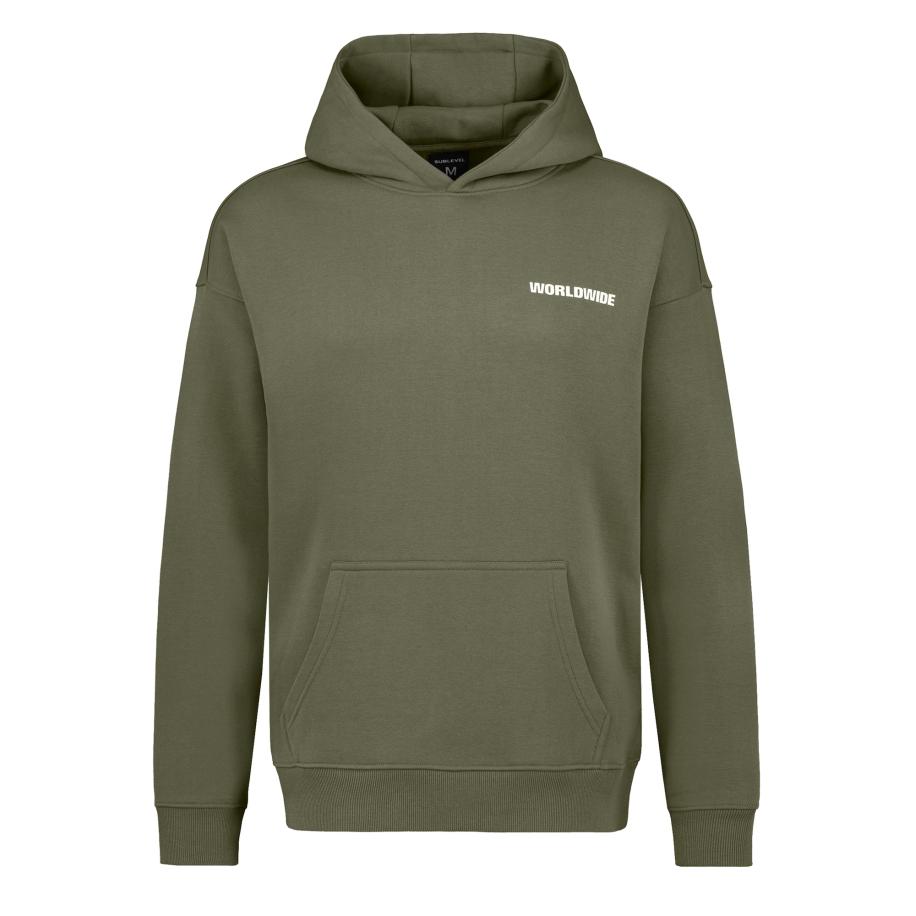 Sublevel Sublevel Sweatshirt Worldwide kaki -