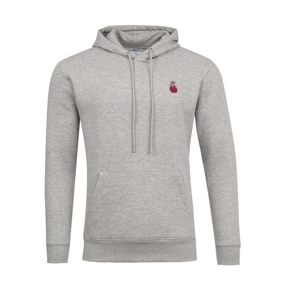 Mikon Mikon Sweatshirt Herz grijs gemêleerd / gemengde kleuren -