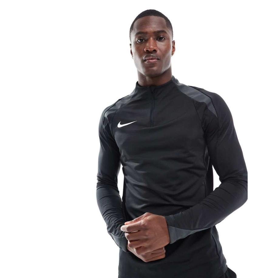 Nike Football - Strike - Sweatshirt met 1/4 rits in zwart Zwart