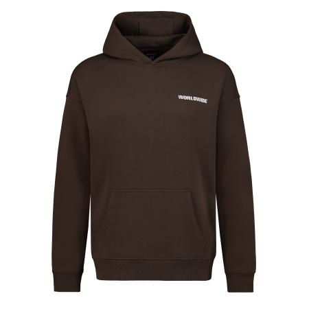 Sublevel Sweatshirt Worldwide chocoladebruin / wit