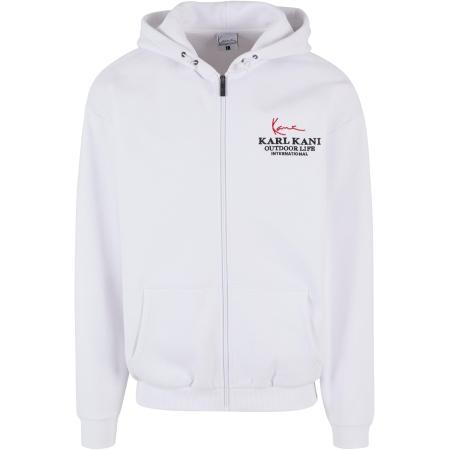 Karl Kani Karl Kani Sweatvest lichtbruin / rood / zwart / wit