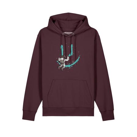 Watapparel Watapparel Sweatshirt Graffiti Astronaut gemengde kleuren / donkerrood