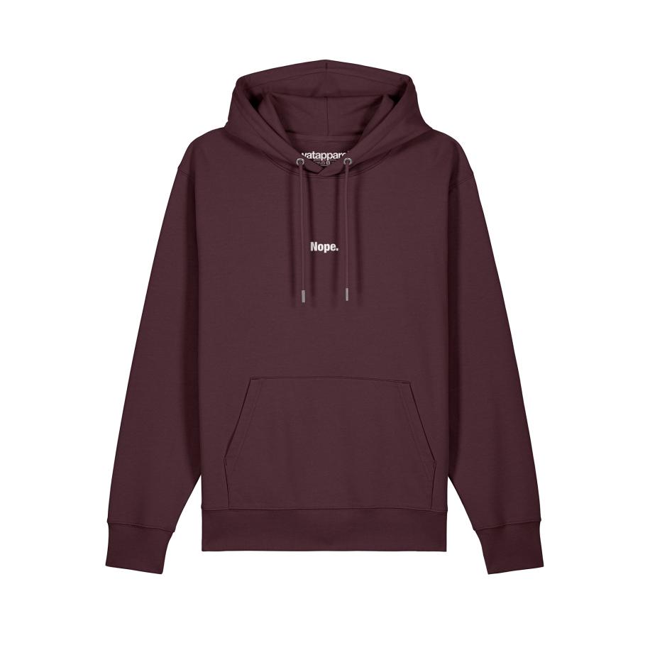 Watapparel Watapparel Sweatshirt Nope donkerrood / wit -