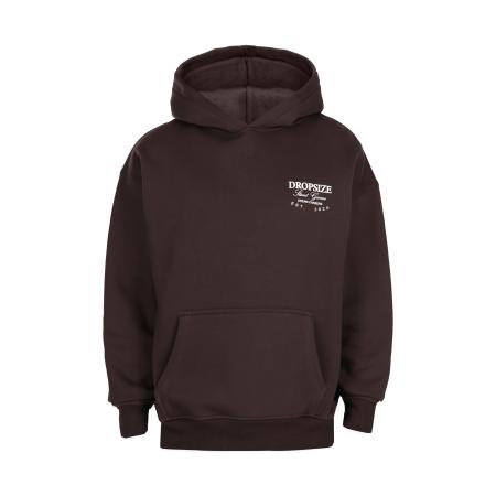Dropsize Sweatshirt Success chocoladebruin / wit