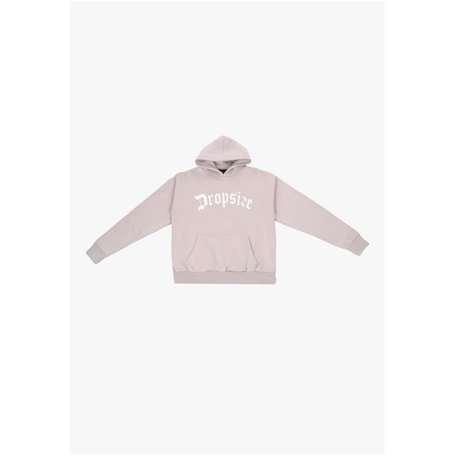 Dropsize Sweatshirt taupe / wit Bruin