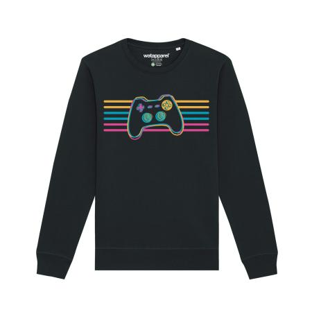 Watapparel Watapparel Sweatshirt Retro Joystick gemengde kleuren / zwart