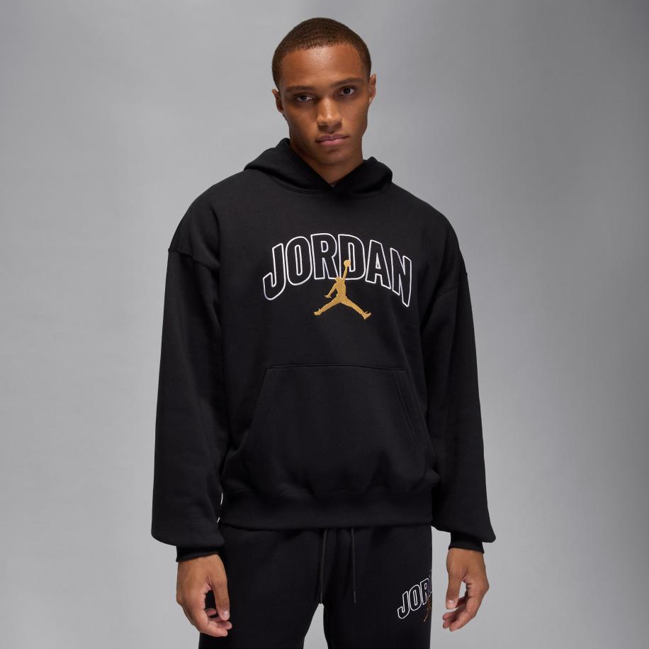 Jordan Brooklyn Fleece oversized hoodie voor heren - Zwart Zwart