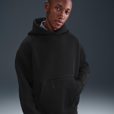 Nike Tech oversized fleecehoodie voor heren - Zwart