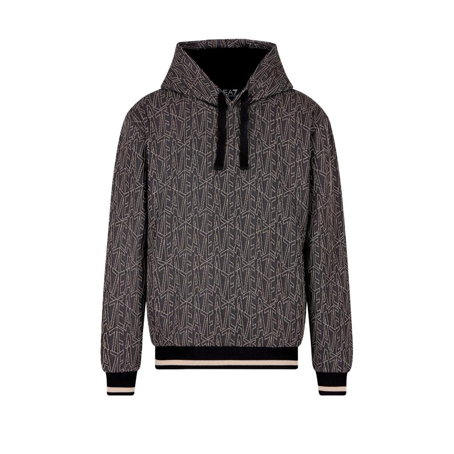 Emporio Armani EA7 Emporio Armani Sweatshirt beige / zwart -