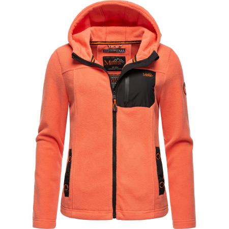 MARIKOO Fleece jas Mount Iwaki oranje / zwart