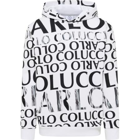 carlo colucci Carlo Colucci Sweatshirt Dipauli grijs / lichtgrijs / zwart / wit