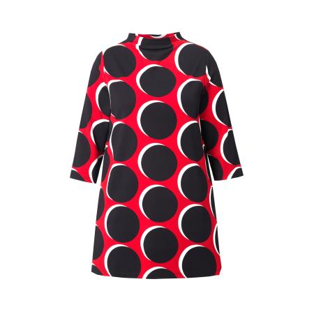 Ulla Popken Ulla Popken Sweatshirt rood / zwart / wit