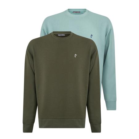 Jacey Quinn Jacey Quinn Sweatshirt blauw / turquoise / kaki