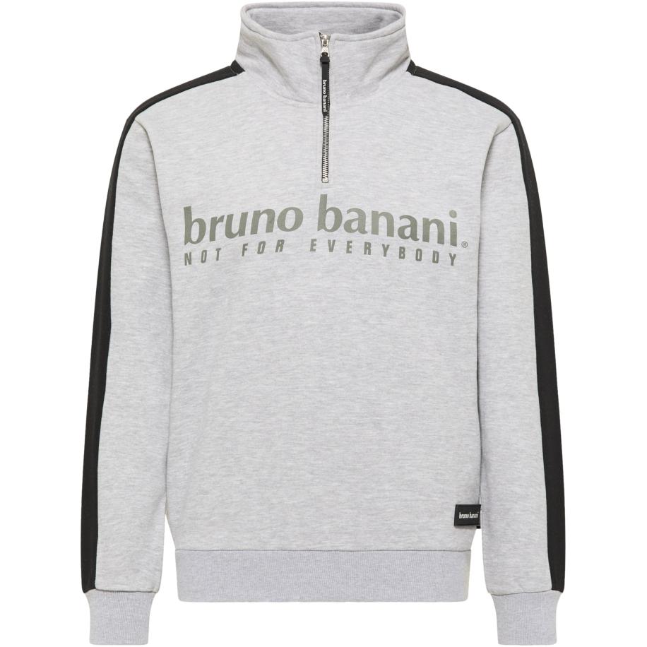 Bruno Banani Bruno Banani Sweatshirt ANTHONY grijs gemêleerd / olijfgroen / zwart -