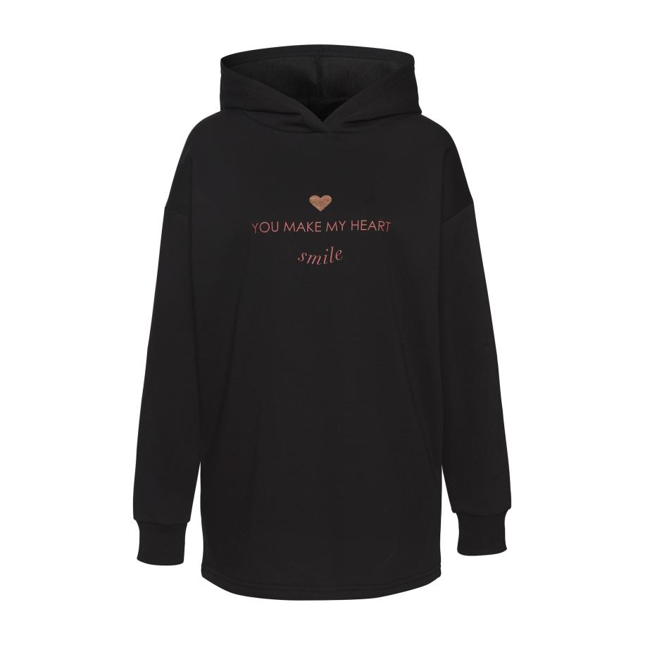 Lascana LASCANA Sweatshirt rood / zwart -