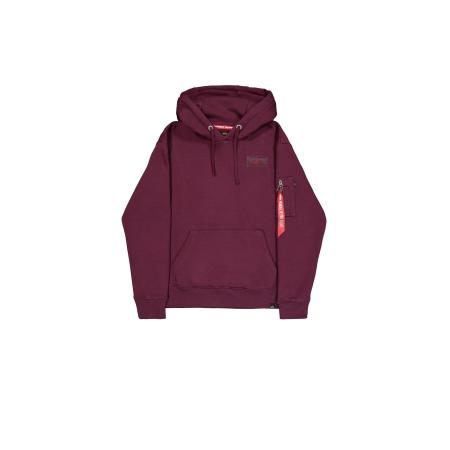Alpha Industries ALPHA INDUSTRIES Trui Backprint donkerrood / zwart