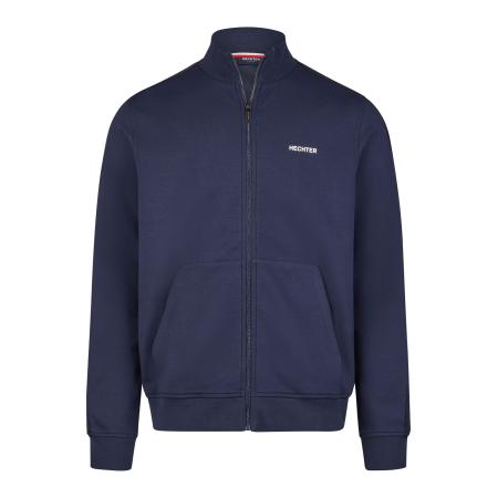 HECHTER PARIS HECHTER PARIS Sweatvest donkerblauw / bloedrood / wit