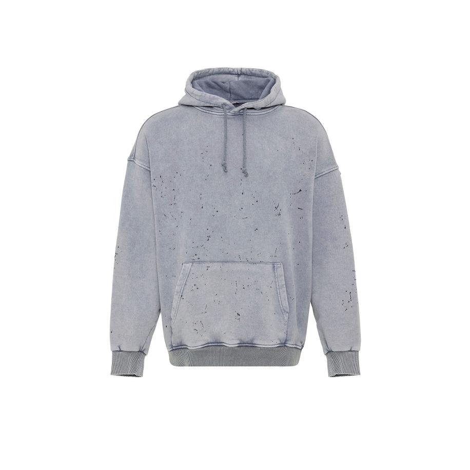 VAMOS CLO VAMOS CLO Sweatshirt lichtgrijs / zwart -