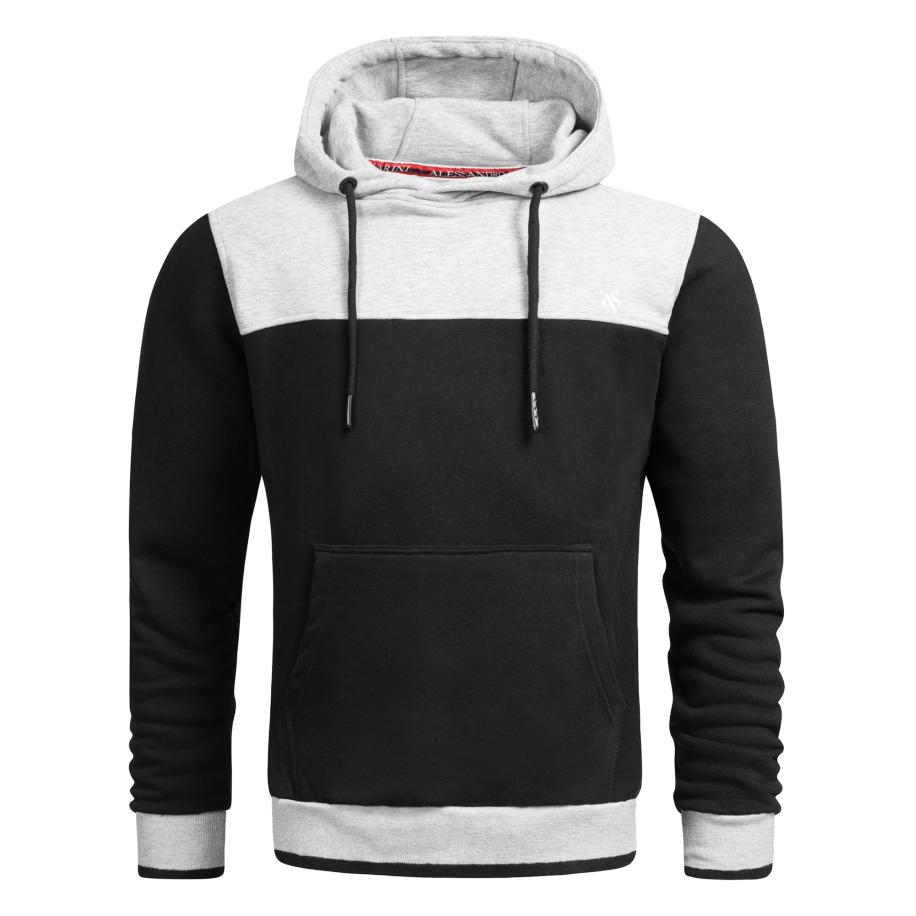 Alessandro Salvarini Alessandro Salvarini Sweatshirt antraciet / lichtgrijs -