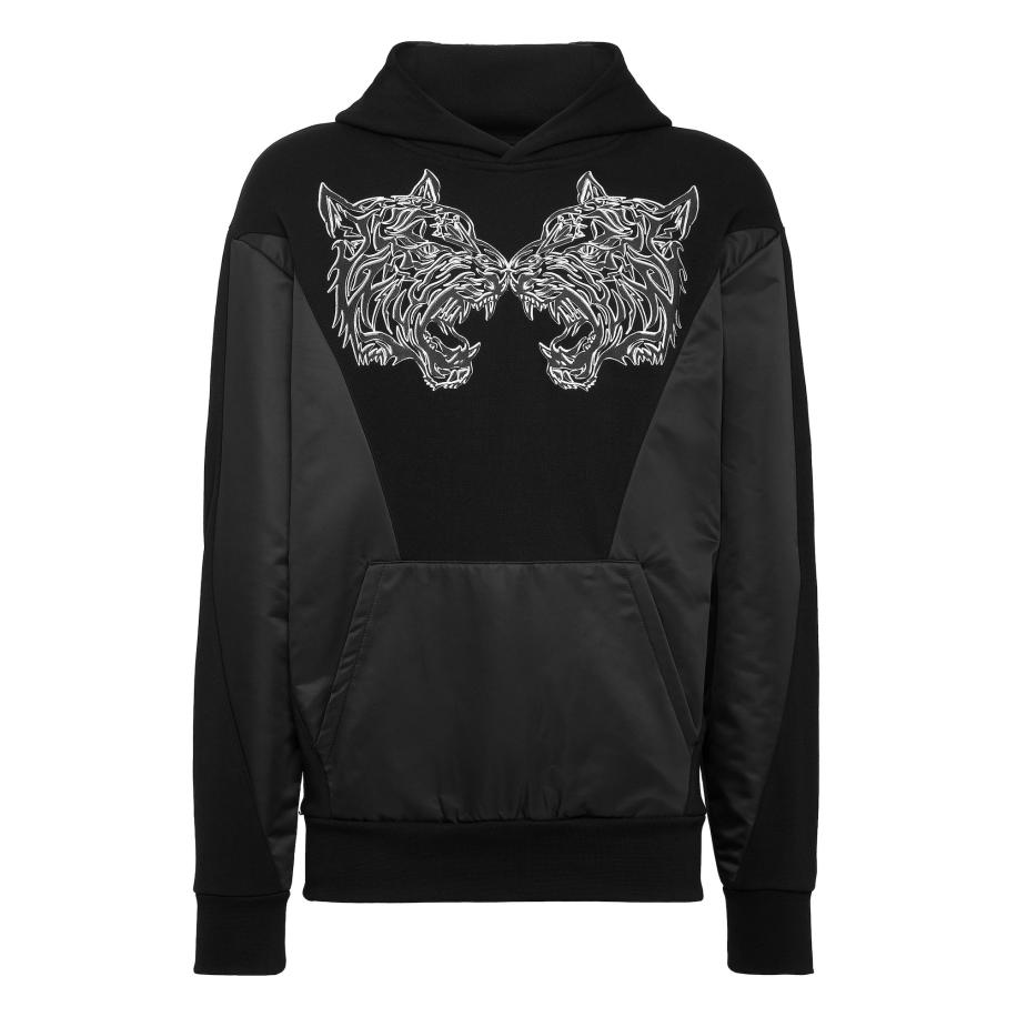 Plein Sport Plein Sport Sweatshirt Tiger zwart / wit -
