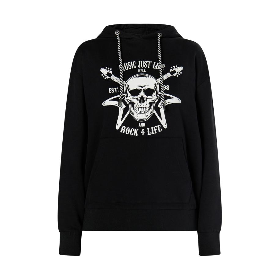 MYMO myMo ROCKS Sweatshirt Blonda zwart / wit -