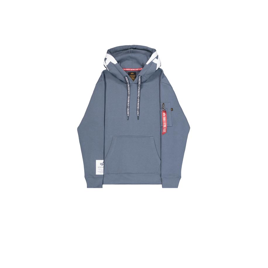 ALPHA INDUSTRIES Trui Alpha duifblauw / rood / wit Blauw