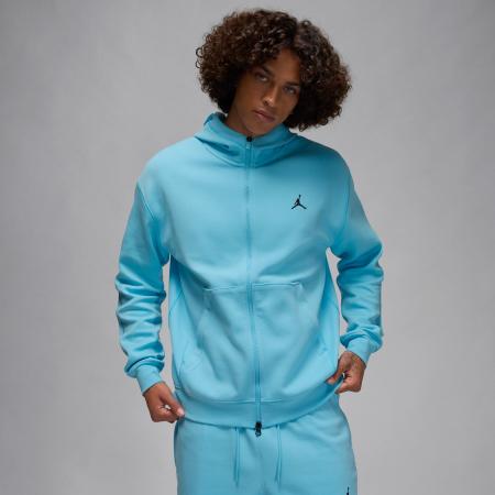 Jordan Sport Hoop Fleece Dri-FIT herenhoodie met rits - Blauw