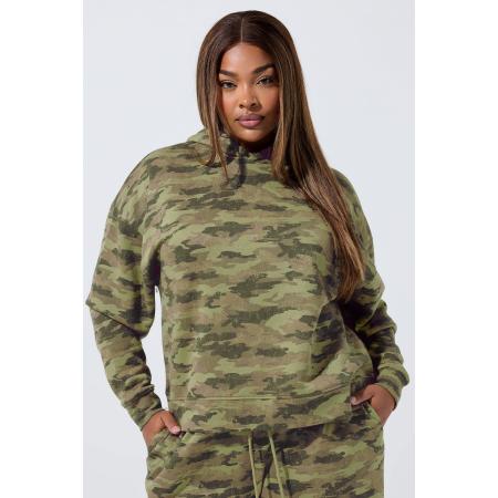 Limited Collection Curve Khaki Groene Camo Print Hoodie Size 58-60