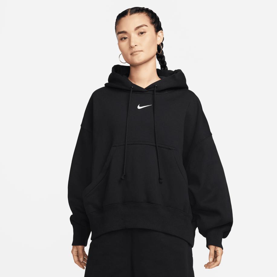 Nike Phoenix Fleece Extra oversized hoodie voor dames - Zwart Zwart