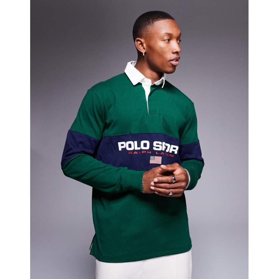 Polo Ralph Lauren - Sport Capsule - Rugbyshirt met logo in groen Groen