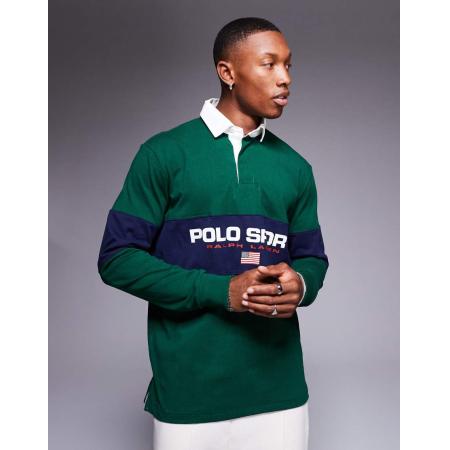 Polo Ralph Lauren - Sport Capsule - Rugbyshirt met logo in groen