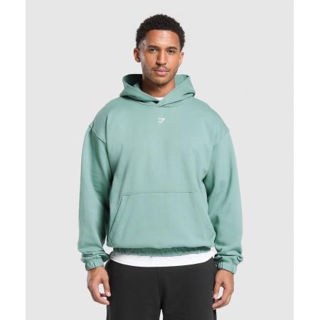 Gymshark Rest Day Essentials Boxy Hoodie Celeste Blue
