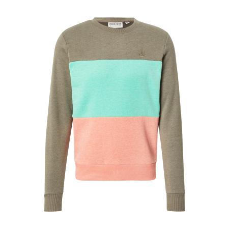 Naketano naketano Sweatshirt olijfgroen / mintgroen / zalm roze
