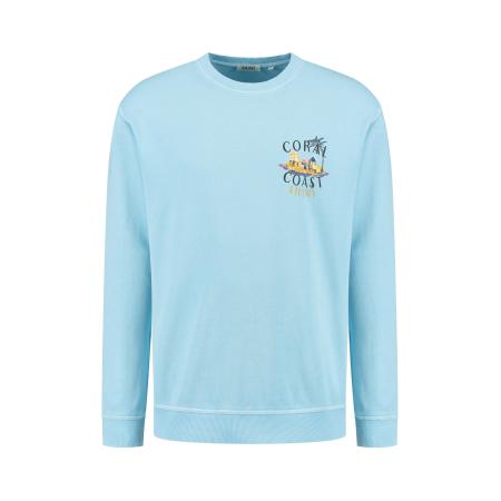Shiwi Shiwi Sweatshirt Kyle Island marine / lichtblauw / curry / zwart