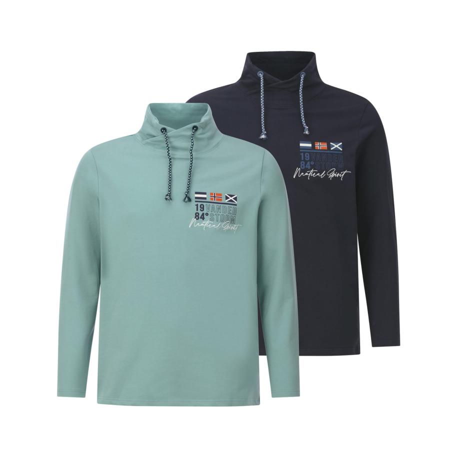 jan vanderstorm Jan Vanderstorm Sweatshirt Larsvik lichtblauw / donkerblauw -