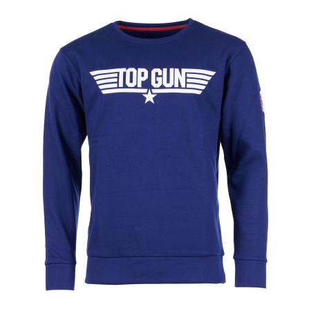 TOP GUN Sweatshirt donkerblauw / wit