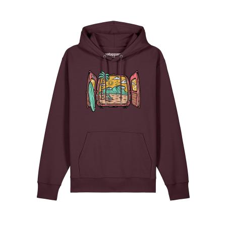 Watapparel Watapparel Sweatshirt Surf And Beach geel / groen / donkerrood / zwart