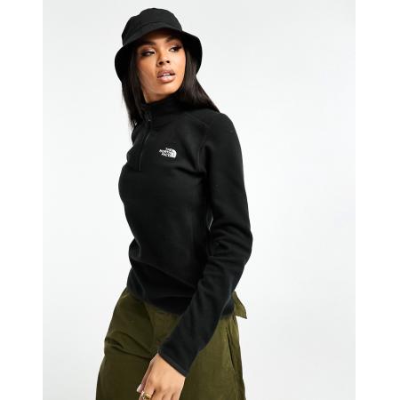 The North Face Glacier 100 Fleecetop met 1/4 rits in zwart