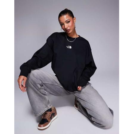 The North Face Essential Oversized sweatshirt met logo in zwart