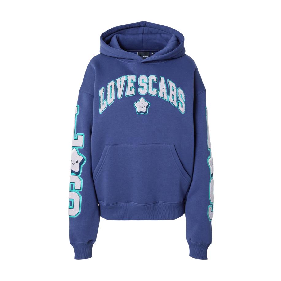 Love Scars Love Scars Sweatshirt jade groen / lichtlila / rosa / wit -