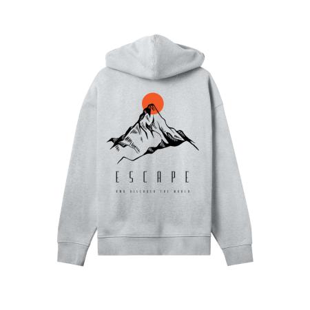 F4NT4STIC F4NT4STIC Trui Escape Discover the World Mountain grijs / lichtrood / zwart