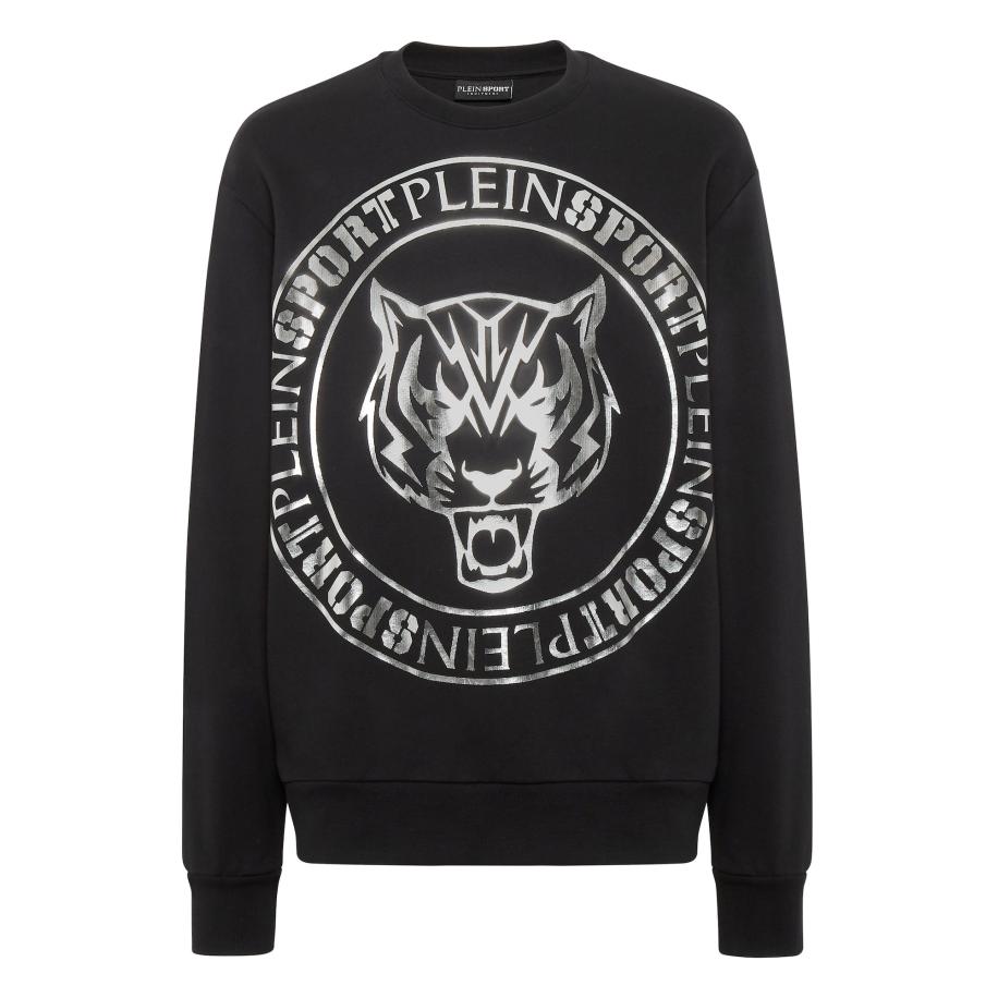 Plein Sport Plein Sport Sweatshirt Tiger zwart / wit -