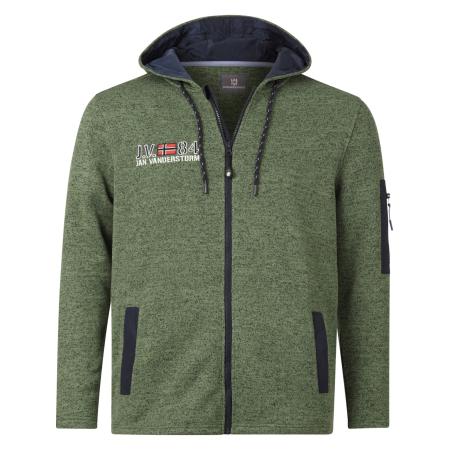 jan vanderstorm Jan Vanderstorm Sweatvest Asva groen