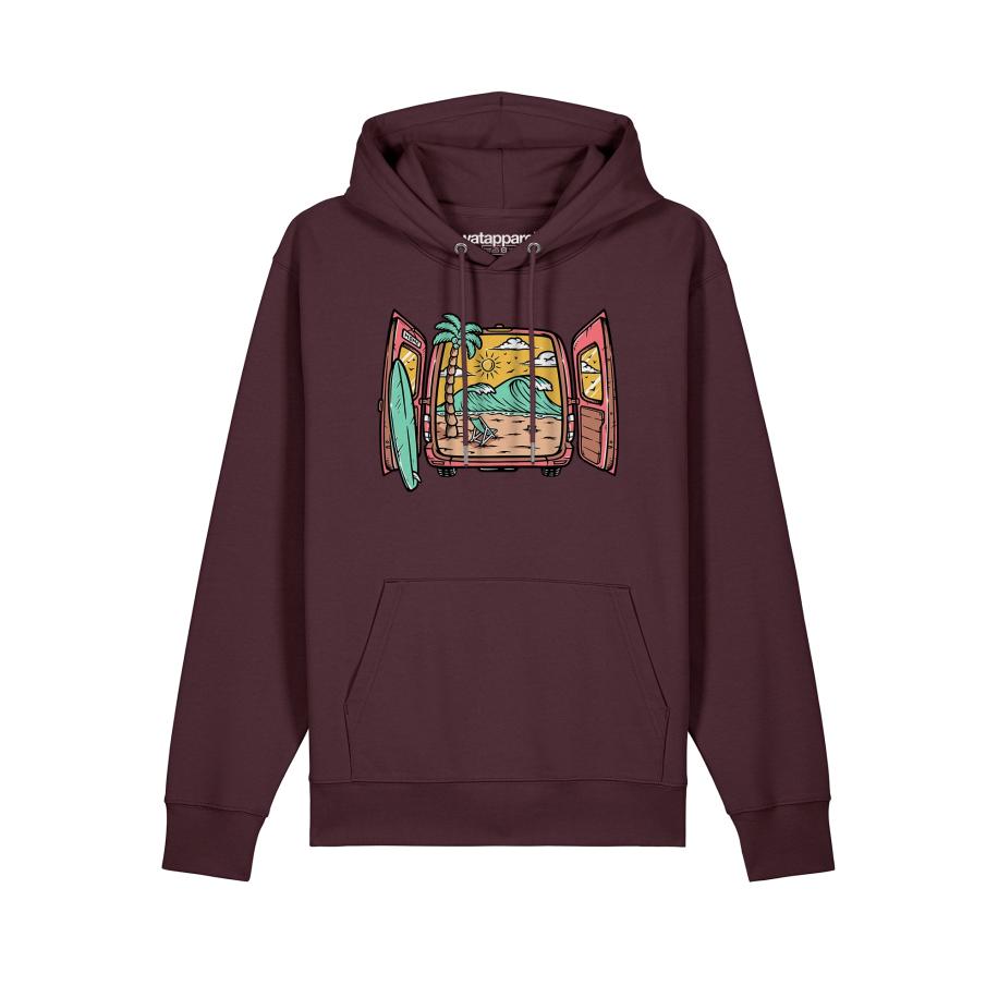 Watapparel Watapparel Sweatshirt Surf And Beach geel / groen / donkerrood / zwart -