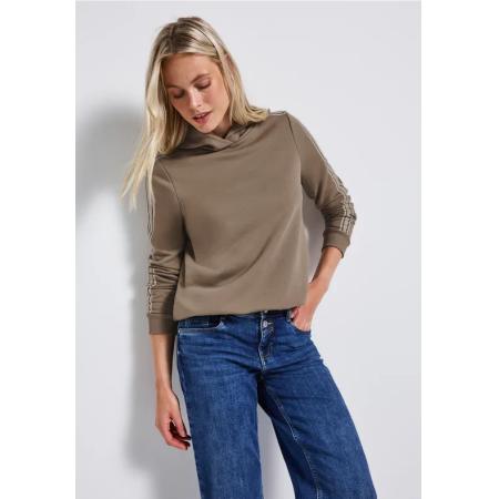 Street One Hoodie met gallon strepen