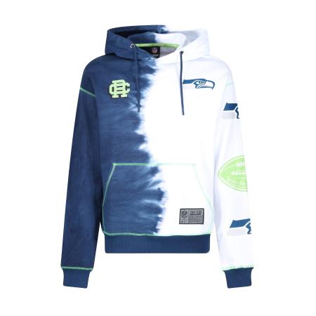 Recovered Recovered Sweatshirt NFL Seahawks Ink Dye Effect On blauw